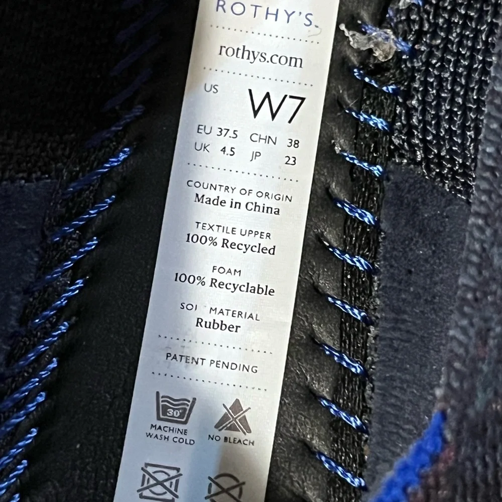 Rothy's Navy Heather Loafers 7